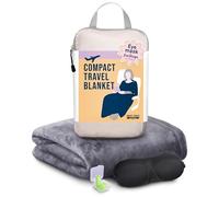 SMART TRAVEL Travel Products Cozy Warm Compact Travel Blanket Travel Blanket Airplane Compact with Bag Travel Essentials for Airplane Long Flight Essential for Woman,Men,Kids
