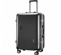 Smart Travel Trolley Suitcase, Multi-Functional Rechargeable Ultra-Quiet Universal Wheel Suitcase, Trinity Combination Lock,Silver-35 * 22 * 55CM (Gray 42 * 26 * 65CM)