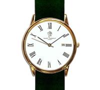 Smart Turnout Chamberlain Watch, Racing Green Leather NATO Watch Strap
