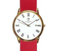 Smart Turnout Chamberlain Watch, Rubia Red Leather NATO Watch Strap