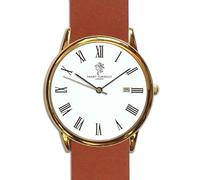 Smart Turnout Chamberlain Watch, Tan Leather NATO Watch Strap