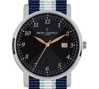 Smart Turnout Savant Watch Black (Silver), Royal Observer Corps NATO Watch Strap