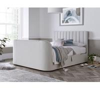 Smart TV Bed Sheldon Superking Ottoman TV Bed Frame- Natural