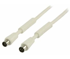 Smart TV Coax Cable 120dB Coax Male - Coax Female 25m White