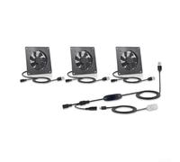 Smart USB Cooling Fan with 10 Adjustable Airflow Levels and Ambient Temperature Response for PCs Laptops and Equipment 0-60C (U10T1225JGX3)