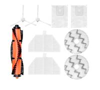 Smart Vacuum Cleaner Spare Parts，Main Brush，Hepa Filter，Dust Bag，Side Brush，Mop Cloth，Compatible For Roidmi Eva (Color : As Shown-19)