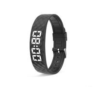 Smart Vibration Bracelet with 8 Custom Alerts, IP65 Waterproof Fitness Watch, 45 Days Standby Step Counter, USB Rechargeable Sport Band for Running Gym Daily Activity Blue(Black)