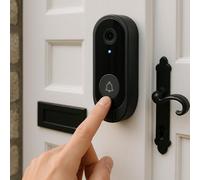 Smart Video Doorbell Camera, WiFi, HD Night Vision, Two-Way Audio, IP65 Waterproof, 1000mAh Battery