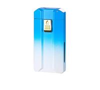 Smart voice-activated kerosene dual-flame lighter, windproof jet flame, multiple ignition methods, visible transparent oil window, metal flip-top lighters, men's gift(Multi-colored)