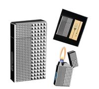 Smart Voice-Activated Metal Kerosene Lighter - Multiple Ignition Modes, Visible Fuel Reservoir - A Gift for Men(C)