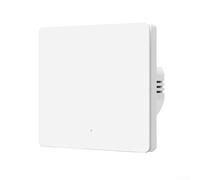 Smart Wall Light Switch, Single Fire Power Supply 8.6x8.6x3.6cm For Zigbee 3.0 No Neutral Wire Required Built-in Presence Detection For Home Automation(1-way)