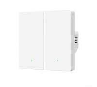 Smart Wall Light Switch, Single Fire Power Supply 8.6x8.6x3.6cm For Zigbee 3.0 No Neutral Wire Required Built-in Presence Detection For Home Automation(2-way)