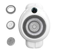 Smart Wall Mounted Exfoliating Brush,Wall Mounted Electric Shower Back Scrubber with 2 Replaceable Heads and 3-Speed Speed Adjustable Up and Down, for Exfoliation and Shower Deep Clean