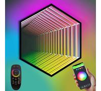 Smart Wall-Mounted Mirror Ambient Light with Infinite Mirror Effect, Ideal for Bedrooms, Living Rooms, Parties, and Bars
