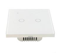 Smart Wall Switch 2 Gang Voice Control for alexa Smart Wall Switch(White)