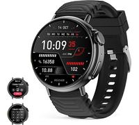 Smart Watch, 1.52" HD Display, Call Function, Fitness Tracker, 120 Sport Modes, Waterproof, Android/iOS (Black)