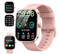 Smart Watch, 2025 HD 1.91" Smartwatch for Men Women with Answer/Make Calls, Heart Rate/Sleep Monitor, 112+ Sports Step Counter, IP68 Waterproof Activity Fitness Trackers for Android iOS Phone, Pink