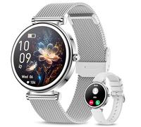 Smart Watch Answer/Make Call, 1.27" Smart Watches for Women Men, Fitness Tracker Watch with Heart Rate/Sleep Monitor, 120+ Sports, IP68 Waterproof Step Counter Watch Compatible with Android iOS Sliver