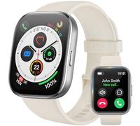 Smart Watch(Answer/Make Call), 1.83'' HD Smart Watches for Men Women, IP68 Waterproof Fitness Tracker with 24/7 Heart Rate/SpO2/ Sleep Monitor, Step Counter Pedometer for Android iOS (White)