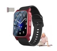 Smart Watch, Fall Detection Watch for Elderly, Multilingual Smartwatch, Video Calling Device for Elderly, Smart Alert Elderly Watch with SOS, Gps Tracker Smart WatchesRed,1.25 * 0.57 * 2.22inch