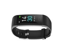 Smart Watch Fitness Bracelet S5 Activity Temperature Heart Rate Sleep Waterproof for Women Men Black
