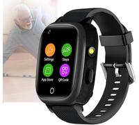 Smart Watch for Elderly with Fall Alert, SOS Emergency Button, Temperature Test, IP67 Waterproof, 4G Video Call, Ideal for Dementia and Alzheimer's Care