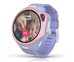 Smart Watch for Kids, 1.3" Fitness Tracker with Heart Rate, Real Time GPS, eSIM Video Calling, Messaging, Pedometer, 5MP Camera, MP3, Parental Control, SOS, Birthday Gifts for Girls Boys Ages 5-12