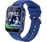 Smart Watch For Kids With 26 Puzzle Games, Hd Touchscreen Camera Music Player Pedometer Alarm Educational Toys Birthday Gift Blue