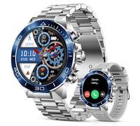 Smart Watch for Men (Answer/Make Call),1.43''AMOLED Screen with 24 Hours Healthy Monitor, 100+ Sports Modes Fitness Tracker Watch, 400mAh Battery Pedometer Calorie Smartwatch Compatible Android iOS