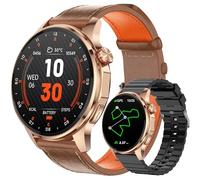 Smart Watch for Men Built-in GPS(Answer/Make Call/Text), 1.46" AI Smartwatch for Android Phones/iPhone, 100+ Sport Mode Fitness Tracker with Health/Sleep Monitor, Compass/Barometer/Altitude(2 Straps)