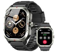 Smart Watch for Men GPS, 2.06"HD Screen Military 2026 New Fitness Watch Answer/Make Call with Heart Rate/Sleep Monitor/Pedometer, 100+ Sports Modes, Waterproof Activity Tracker Running for Android iOS