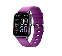 Smart Watch for Men Smart Watches for Women Smartwatch Sports Wristband Waterproof Weather Temperature Measurement Bluetooth Calling Silicone Wristband Magnetic Charging Cable (1.7inch,Purple)