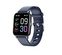 Smart Watch for Men Smart Watches for Women Smartwatch Sports Wristband Waterproof Weather Temperature Measurement Bluetooth Calling Silicone Wristband Magnetic Charging Cable (1.7inch,Blue)