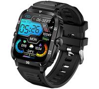 Smart Watch for Men, Wireless Calls, 2.0 Inch HD Screen, 3ATM Waterproof Rating, Heart Rate & Step Tracking, Magnetic Charging, 25 Day Standby, Ideal for Sports and Outdoors