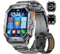Smart Watch for Men with 1000mAh Battery/Answer Make Call, 2.13'' Amoled Large Screen Military Smart Watches with Heart Rate SpO2 Sleep Monitor, 120 Sports, 5ATM Waterproof Smartwatch for Android iOS