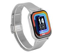 Smart Watch for Men/Women, 1.69 Touch Screen Fitness Watch Fitness Tracker with Step Counter, Waterproof Sports Watch with 12 Sport Modes Activity Tracker for iOS Android (Silver)