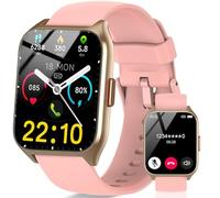 Smart Watch for Men Women Answer/Make Call,2.01"HD Touch Screen SmartWatch,Heart Rate/SpO2/Sleep Monitor, 100+ Sport Activity Tracker Step Counter,IPX8 Waterproof Fitness Tracker for Android iOS(Pink)