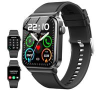 Smart Watch for Men Women Answer/Make Calls, 1.85" Touchscreen smartwatch with Heart Rate/Sleep Monitor/Step Counter, 110+ Sports Activity Trackers, IP68 Waterproof Fitness Watch for Android/iOS