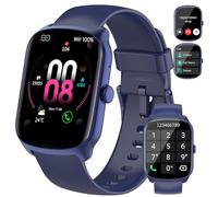 Smart Watch for Men Women Answer/Make Calls, 1.95" Curved Screen Smartwatch with Heart Rate Sleep Monitor, Fitness Watch with 110+ Sports Modes, IP68 Waterproof Fitness Tracker for iOS/Android, Blue