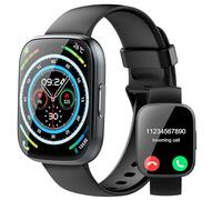 Smart Watch for Men Women Answer/Make Calls, 1.95" Fitness Watch with Hear Rate/Sleep Monitor, Fitness Tracker 110+ Sports Modes Activity Trackers IP68 Waterproof Smartwatch for iOS Android, Jet Black