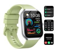 Smart Watch for Men Women Answer/Make Calls, 1.96" Big Screen Fitness Watch with Heart Rate/Sleep Monitor/Step Counter, 113+ Sports Fitness Trackers, IP68 Waterproof Smartwatch for Running, Green