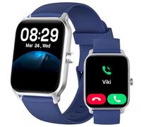 Smart Watch for Men Women, Answer/Make Calls, Alexa Built-in, [1.8" HD Screen] Smart Watches for iPhone/Samsung/Android, Fitness Watch with Heart Rate Sleep SpO2 Monitor,IP68,100+ Sports- Deep Blue