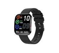 Smart Watch for Men Women, Bluetooth Calls, AI Dial, AI Q&A,1.85"HD AMOLED Curved Display Fitness Watch with Heart Rate/Sleep/SpO2/Stress Monitor, 110+ Sports Depth Waterproof Smartwatch, Matte Black