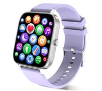 Smart Watch for Men Women Compatible with iPhone Samsung Android Phone 1.69 inch Full Touch Screen IP68 Waterproof Bluetooh Fitness Tracker Heart Rate/Sleep Monitor (Purple s)