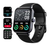 Smart Watch for Men Women - Fitness Tracker [Bluetooth Call&Alexa Built-in] with Heart Rate Monitor, Activity Tracker, Step Counter, Sleep Monitor, Smartwatch for Andriod iOS (Ink Black)