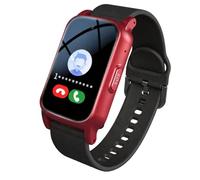 Smart Watch for Men Women, GPS Tracking Fall Detection for Seniors Ip67 Waterproof SOS Alert & HD Video Call fall alert devices for elderly Wearable Fitness Tracker Band for IOS/Android Phones (Red)