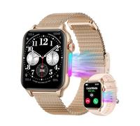 Smart Watch for Women Android/IOS Phones, Fitness Smartwatch Answer/Make Call,Waterproof Smart Digital Watches for Men Compatible Samsung iPhone Heart Rate Blood Oxygen Readings Track Walks (Gold)