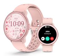 Smart Watch for Women, Answer/Make Call, Fitness Tracker, 1ATM Waterproof | 1.32" AMOLED Display, 24/7 Heart Rate/Blood Oxygen/Blood Pressure/Sleep Monitor, 100+ Sports Modes, Compatible Android iPhone