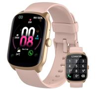 Smart Watch for Women Answer/Make Calls, 1.95" Curved Screen Smartwatch with Heart Rate Sleep Monitor, Fitness Watch with 110+ Sports Modes, IP68 Waterproof Fitness Tracker for iOS/Android, Pink