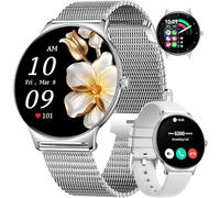 Smart Watch for Women Answer/Make Calls & AI Voice, 1.43" AMOLED Ultra-Thin Lightweight for Android iOS, Female Health/Menstrual Cycle, 100+ Sports Modes Fitness Tracker, Smartwatch Ladies Girls, 5ATM